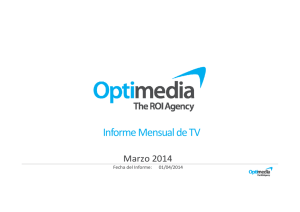 Informe Mensual de Television Marzo 2014