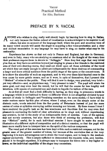 Page 1 Vaccai Practical Method for Alto, Baritone PREFACE BY N