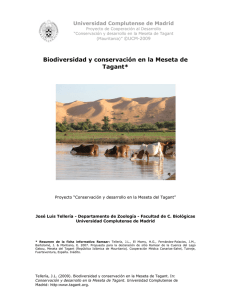 Biodiversidad y conservación en la Meseta de