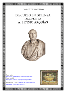 Cicerón, Marco Tulio - En defensa del poeta Arquías _bilingüe_