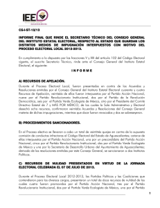 CG-I-ST-12/13 - Instituto Estatal Electoral de Aguascalientes