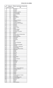 Listado de Etnias 2005