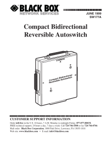 Compact Bidirectional Reversible Autoswitch