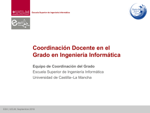 Coordinación Docente en el Grado de Ingeniería Informática