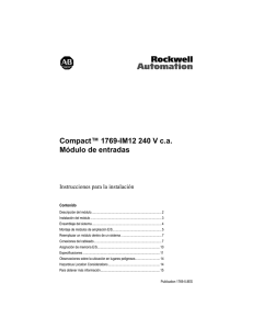 Compact™ 1769-IM12 240 V ca Módulo de entradas