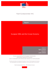 Flash Eurobarometer 441 European SMEs and the Circular