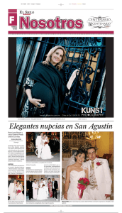 Elegantes nupcias en San Agustín
