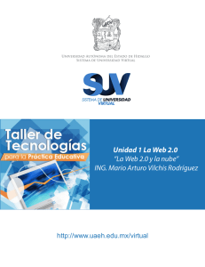 La Web 2.0 y la nube - Universidad Autónoma del Estado de Hidalgo