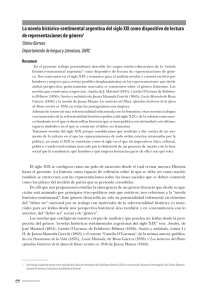 La novela histórico-sentimental argentina del siglo XIX como