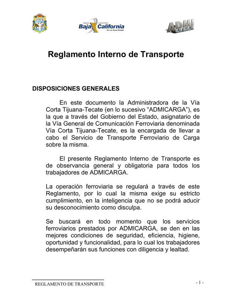 todo sobre reglamento interno