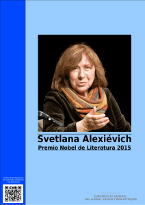 Svetlana Alexiévich (Premio Nobel de Literatura 2015)