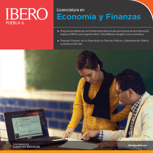 Economía y Finanzas - Universidad Iberoamericana Puebla
