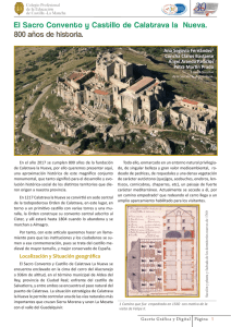 El Sacro Convento y Castillo de Calatrava la Nueva. 800 años de