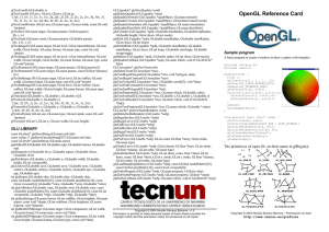 OpenGL Reference Card