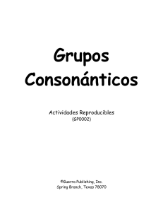 GP0002, Grupos Consonanticos