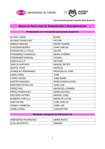 Censo provisorio para a elección do/a decano/a XUNTA DA