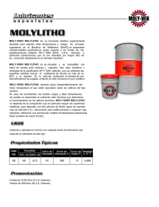MOLY-VEN® MOLYLITHO , Es un lubricante sintético