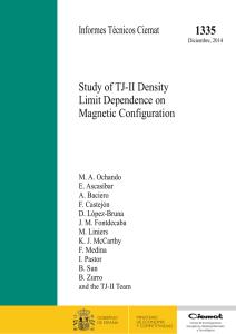 Study of TJ-II Density Limit Dependence on Magnetic Configuration