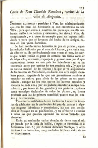 Carta de Don Dionisio Escudero, vecino de la villa de Ampudia.
