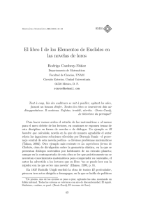 El libro I de los Elementos de Euclides en las novelas de loros