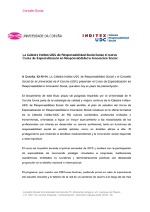 Consello Social La Cátedra Inditex-UDC de Responsabilidad Social