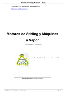 Motores de Stirling y Máquinas a Vapor