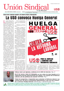 La USO convoca Huelga General