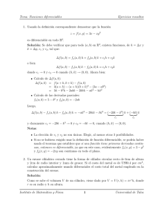 Tema: Funciones diferenciables Ejercicios resueltos 1