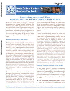 Nota Sobre Redes de Protección Social