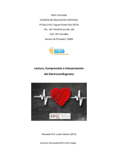 Lectura, Comprensión e Interpretación del Electrocardiograma