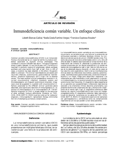 Inmunodeficiencia común variable. Un enfoque
