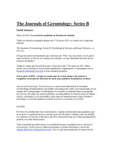 The Journals of Gerontology: Series B