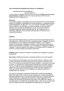 ¿Qué escuelas de Geografía para educar en ciudadanía