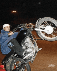 Axel Lucero “cuelga” su moto en El Carmen, semanas antes de