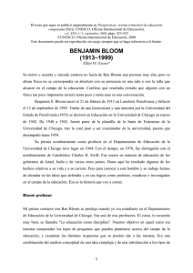 Benjamin Bloom - International Bureau of Education