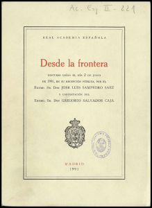 Desde la frontera - Real Academia Española