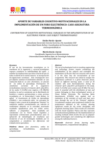 aporte de variables cognitivo-motivacionales en la