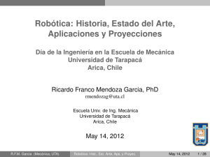 Robótica: Historia, Estado del Arte, Aplicaciones y Proyecciones