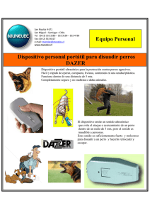 Equipo Personal Dispositivo personal portátil para disuadir perros