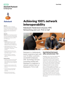 HPE Networking | IT Case Study I Rabobank | HPE