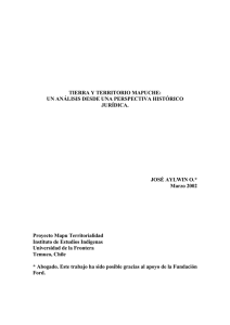 TIERRA Y TERRITORIO MAPUCHE - Instituto de Estudios Indígenas