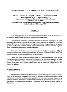 modelo optimo para el trazado de redes de distrlbucion