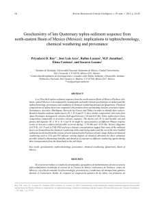 Geochemistry of late Quaternary tephra