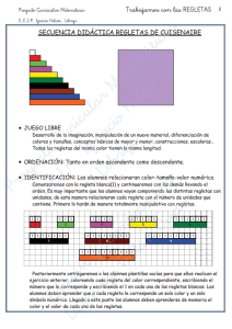 Secuencia didáctica regletas