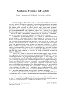 Guillermo Céspedes del Castillo - Revistas Científicas Complutenses