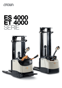 Apiladores ES/ET 4000 Catálogo - Crown Equipment Corporation