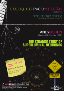 the strange story of superluminal neutrinos