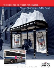 Alcohol Advertising on Public Transit