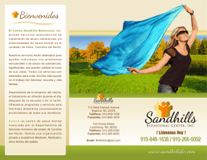 El Centro Sandhills Behavioral, Inc. provee servicios ambulatorios