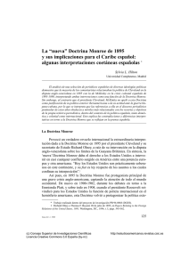 La “nueva” Doctrina Monroe de 1895 y sus implicaciones para el